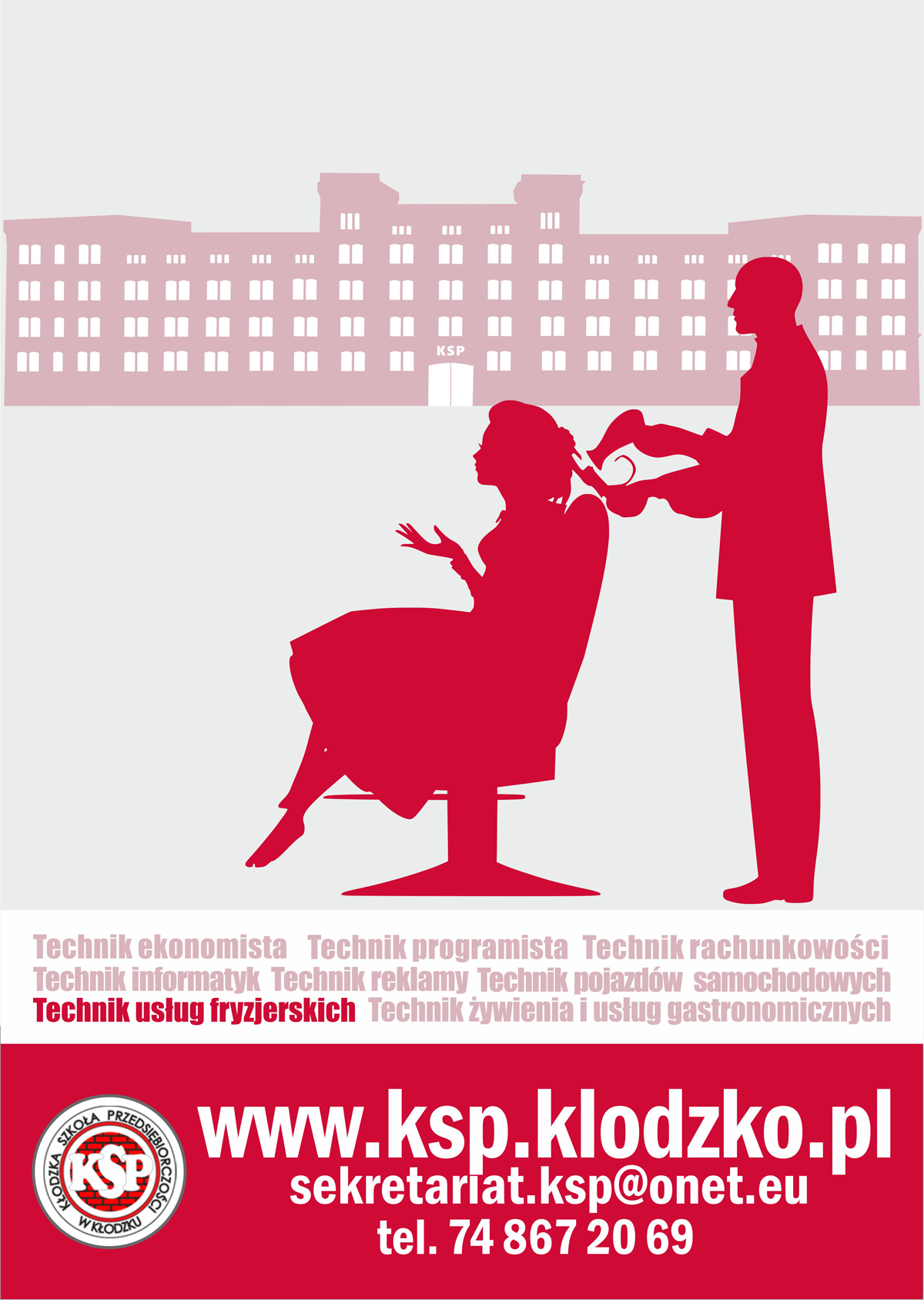 Technik usług fryzjerskich - plakat